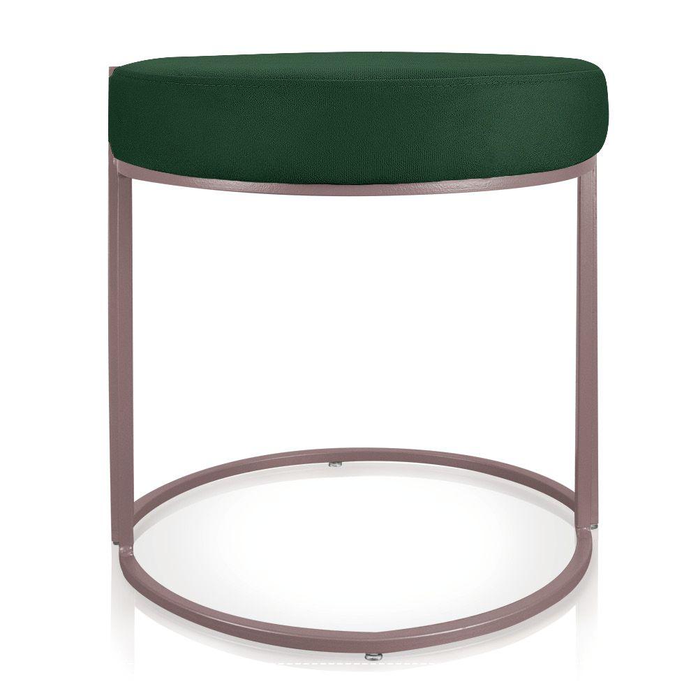 Miniatura Puff Love Suede Base Rose D'rossi Cor Verde