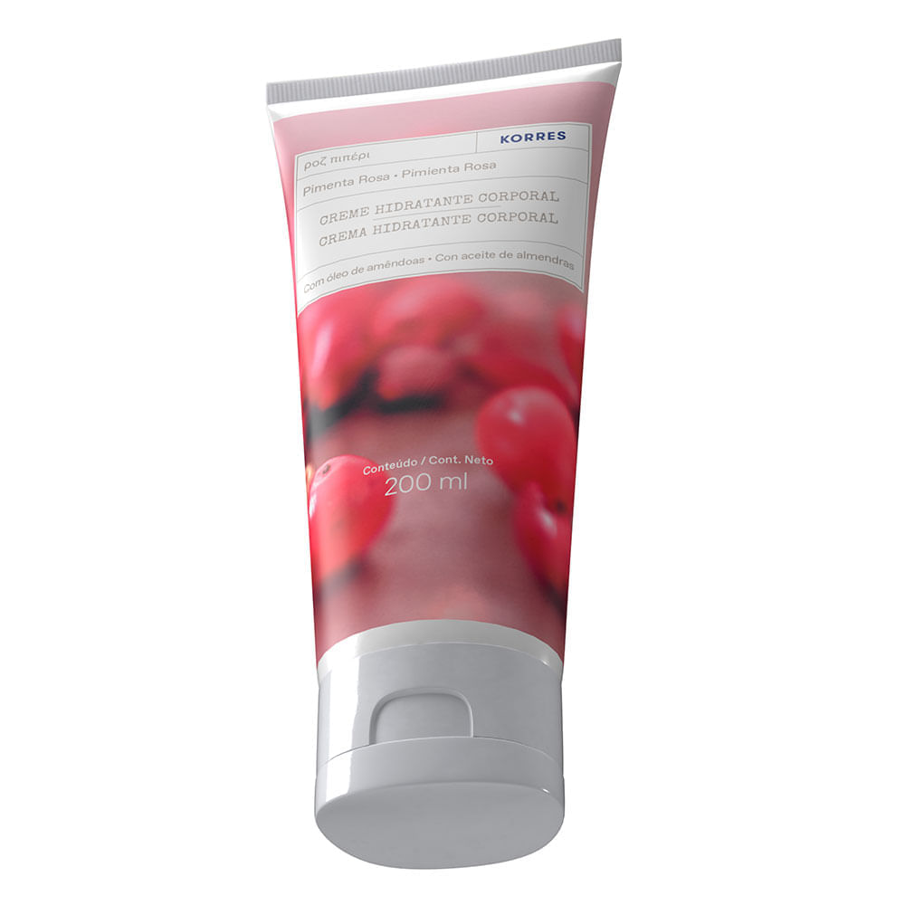 Miniatura Creme Hidratante Corporal Korres – Pimenta Rosa 200ml