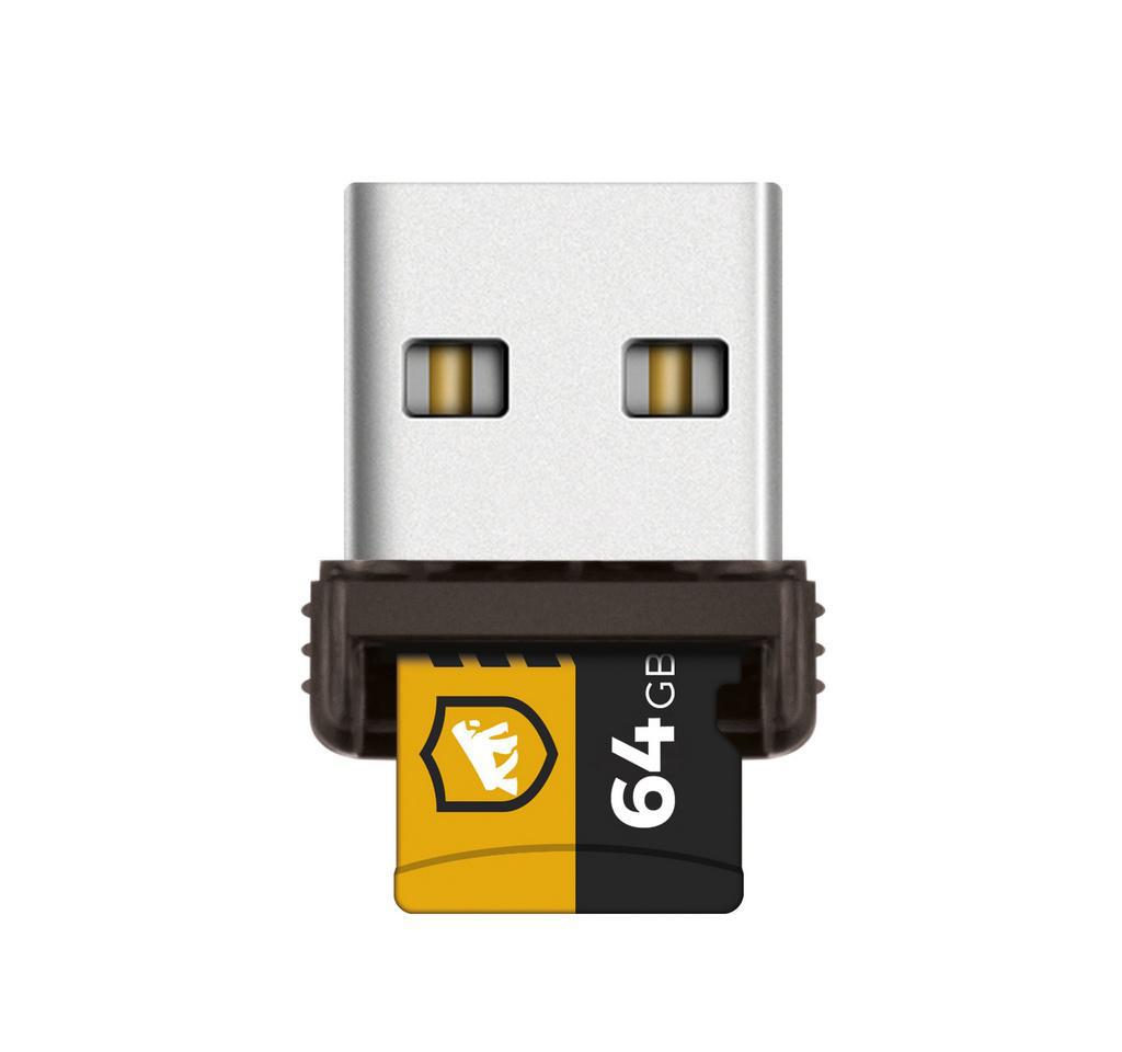 Miniatura Cartão De Memória 64Gb U3 +Adaptador Pendrive + Adaptador Sd