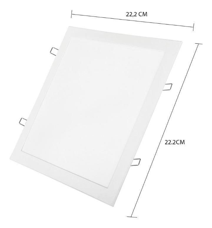 Painel Emb Quadrado 18W 4000K - Luxnow