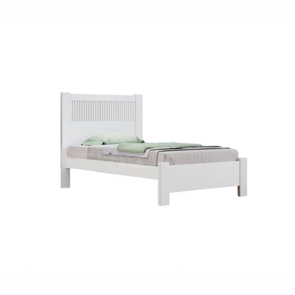 Miniatura Cama Solteiro Ripada Primícia Plus - D' Doro Branco/ripado