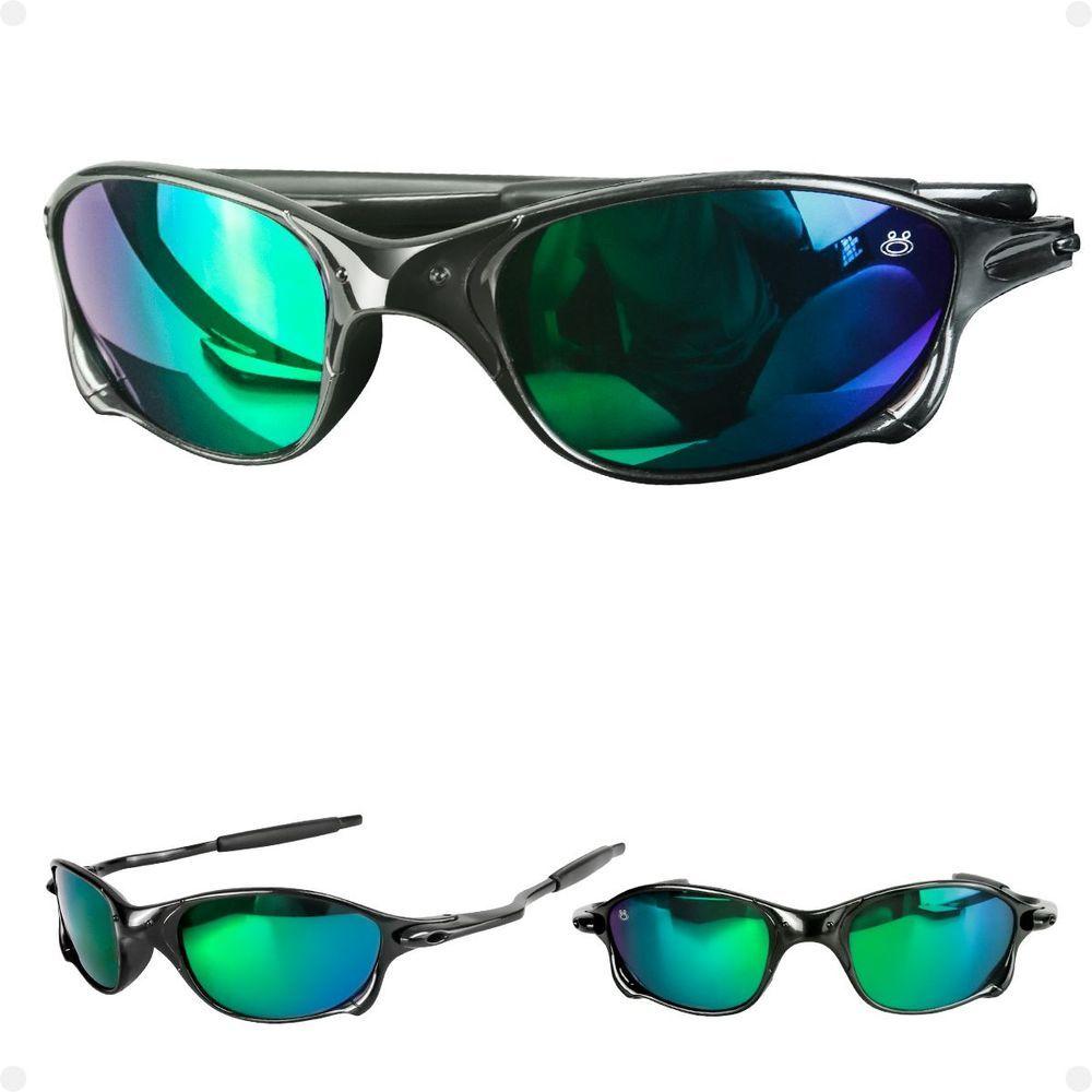 Miniatura Azul Juliet Oculos Sol Lupa Mandrake Masculino Proteção Uv Presente Armação Preta Original