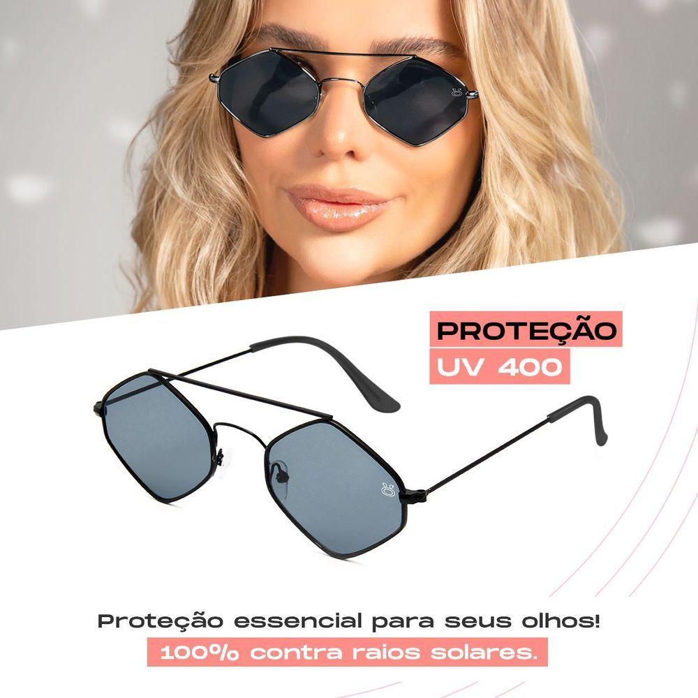 Relogio Feminino Digital Caixa Oculos Sol Proteçao Uv