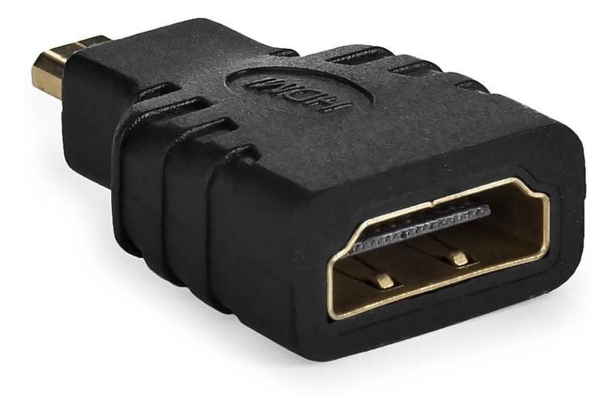 Miniatura Adaptador Micro Hdmi Macho Para Hdmi Femea