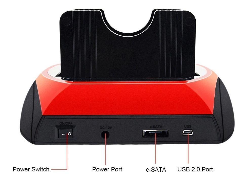Miniatura Dock Station Para 2 Hd Sata 2,5'' E 3,5'' Usb E-Sata Usb 2.0