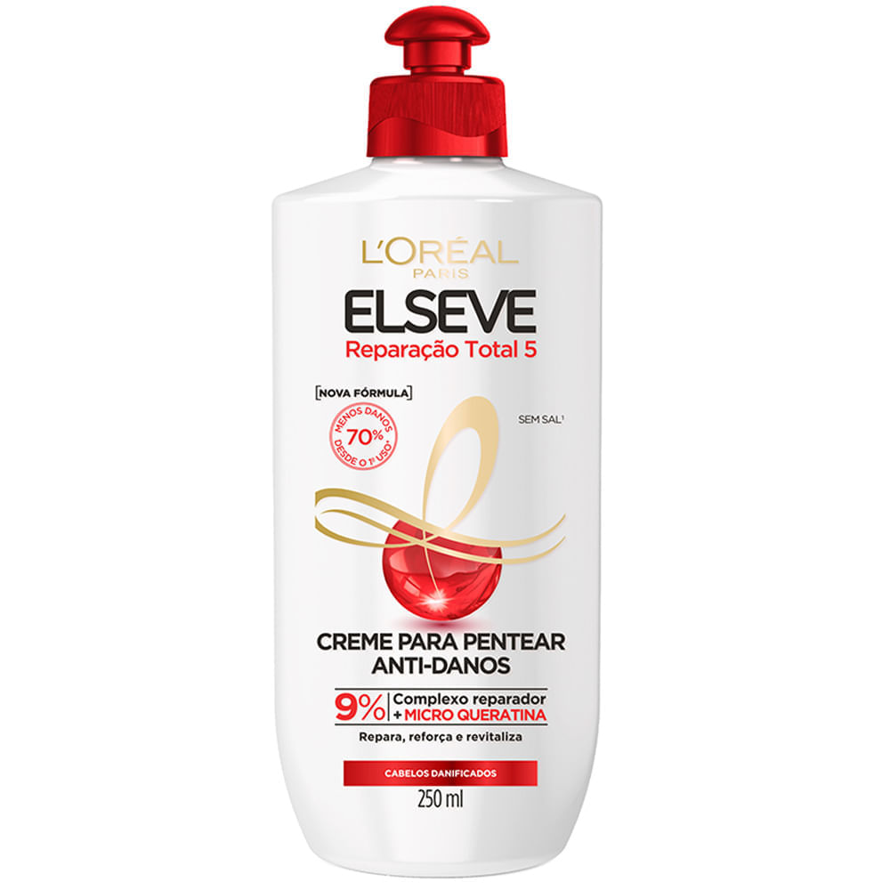 Miniatura Creme para Pentear L'Oréal Paris Elseve Reparação Total 5+ 250ml