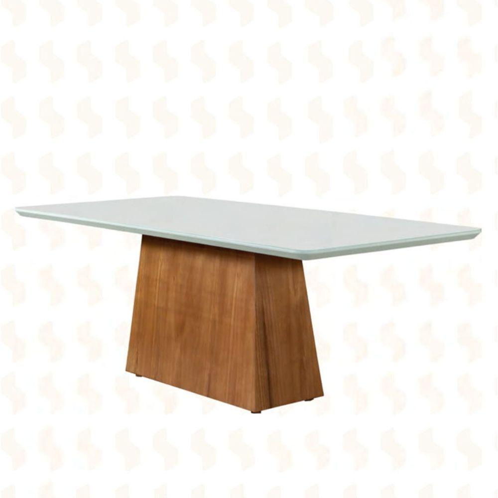Miniatura Mesa De Jantar Base Robusta - Amsterdã-2,20x1,10m- Art Salas