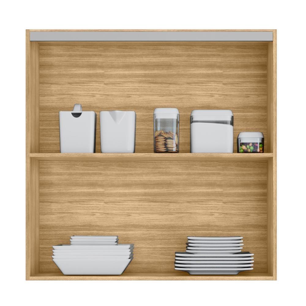 Miniatura Armario De Cozinha Suspenso Art 80 Cm Com 2 Portas Freijó Soft