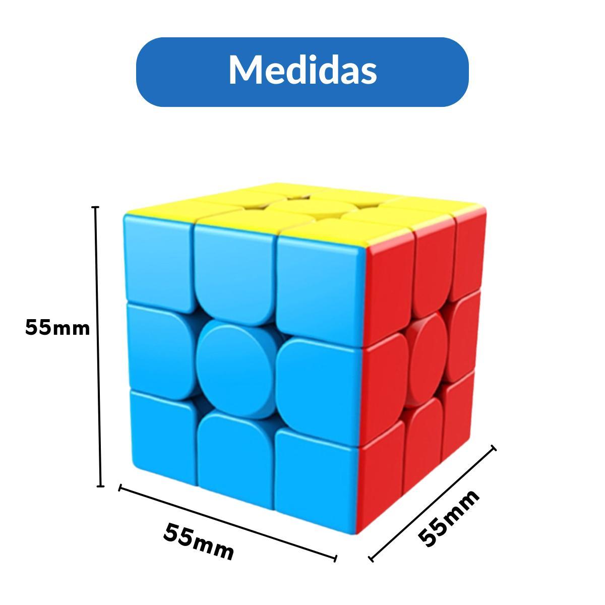 Cubo Mágico 3X3X3 Para Jogo De Diversão Colorido