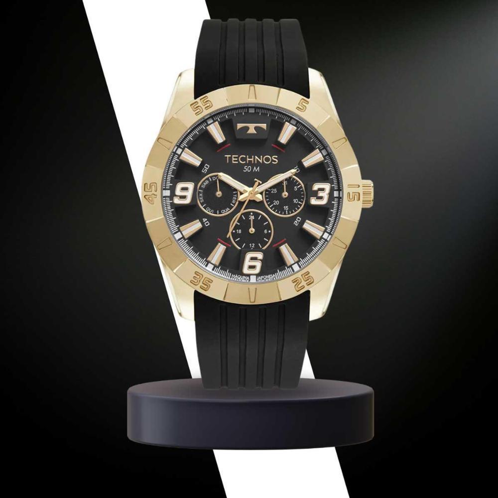 Miniatura Relógio Masculino Technos Racer 6P29Alu/2P - Dourado