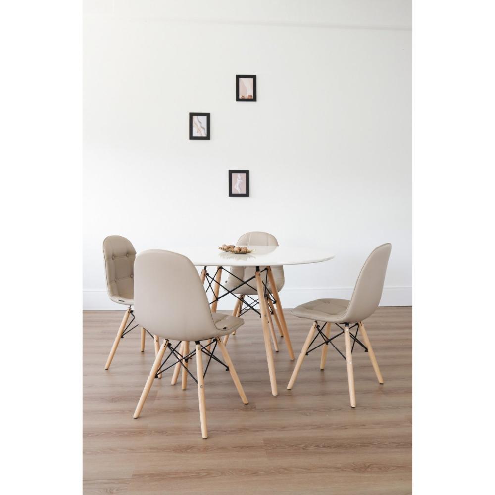 Miniatura Kit 4 Cadeiras Botonê Eiffel Rivatti Nude