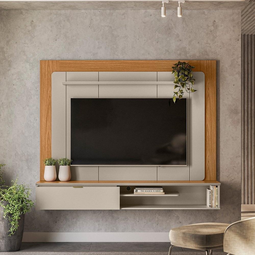 Miniatura Painel Home para Tv até 65” Lugano Nature/Off White