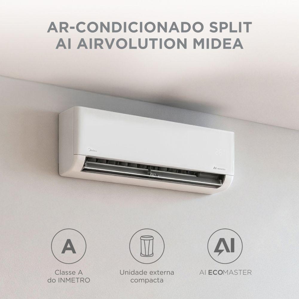 Ar Condicionado Split Inverter Midea AI AirVolution 9000 BTUs Frio 220V 38TAVCA09M5