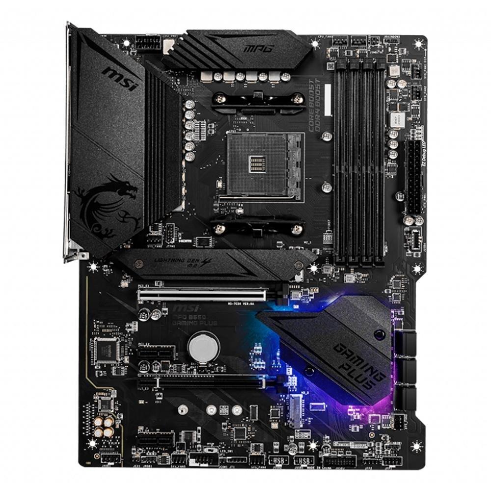 Miniatura Placa-Mãe MSI MPG B550 Gaming Plus, AMD AM4, ATX, DDR4, Preto - MPG B550 GAMING PLUS