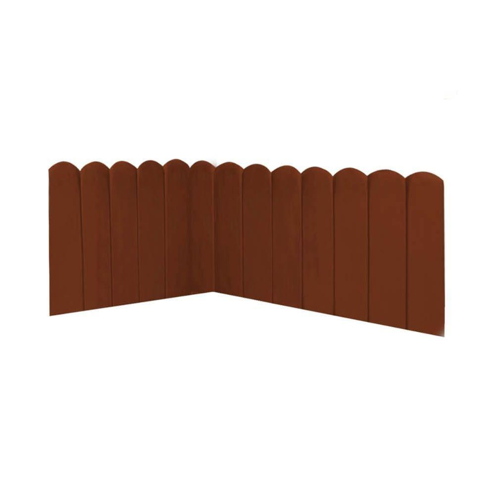 Miniatura Cabeceira Painel Cama Casal Box Nuvem Suede Sandy 140 Cm Cor:terracota