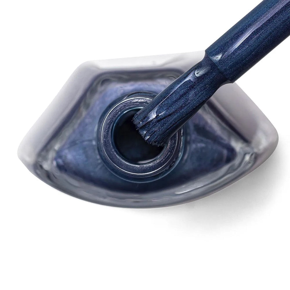 Miniatura Esmalte Risqué Daimond Gel Metálico Sobert De Mirtilo 9,5ml