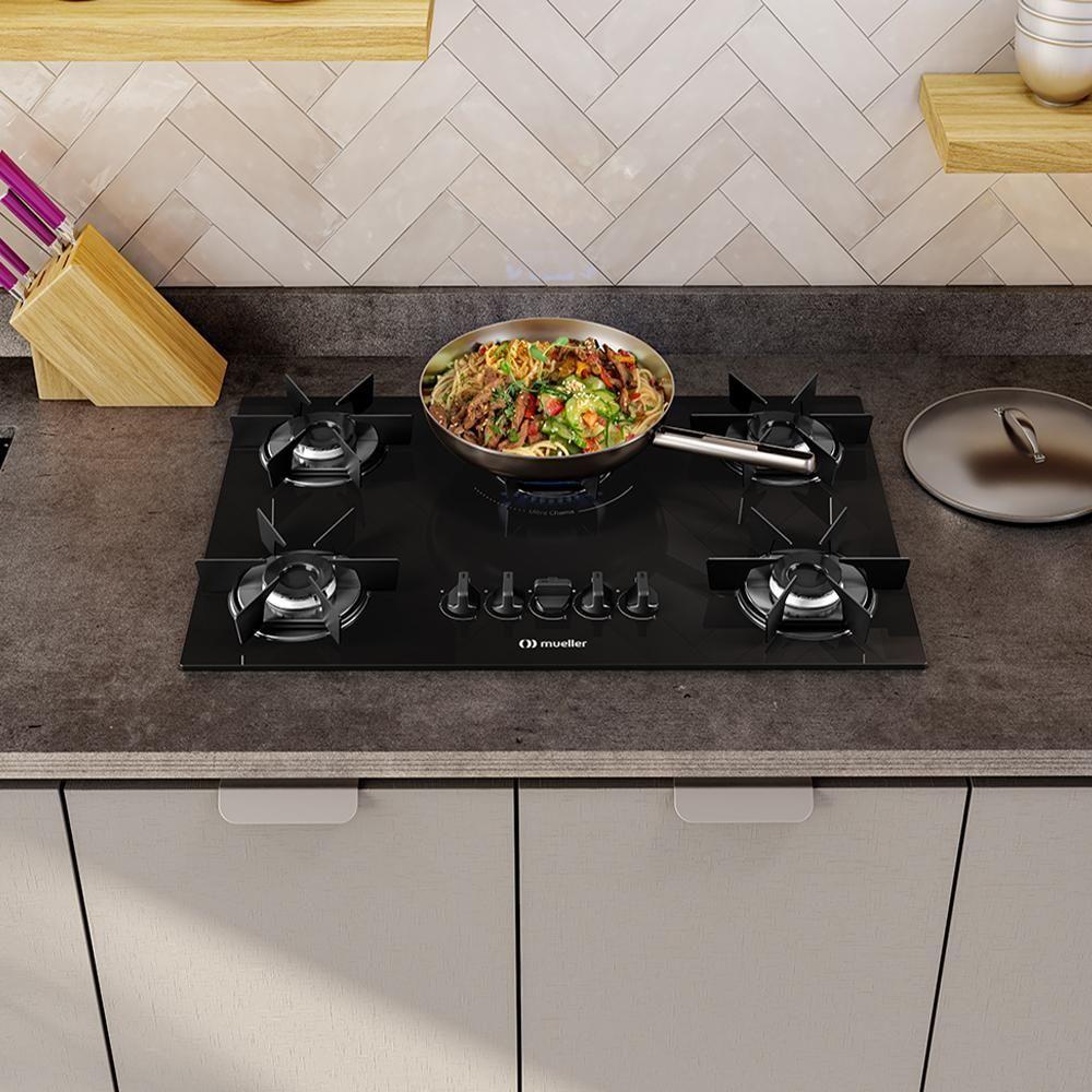 Cooktop Mueller 5 Bocas Queimador Ultra Chama Mcg115bb Bivolt