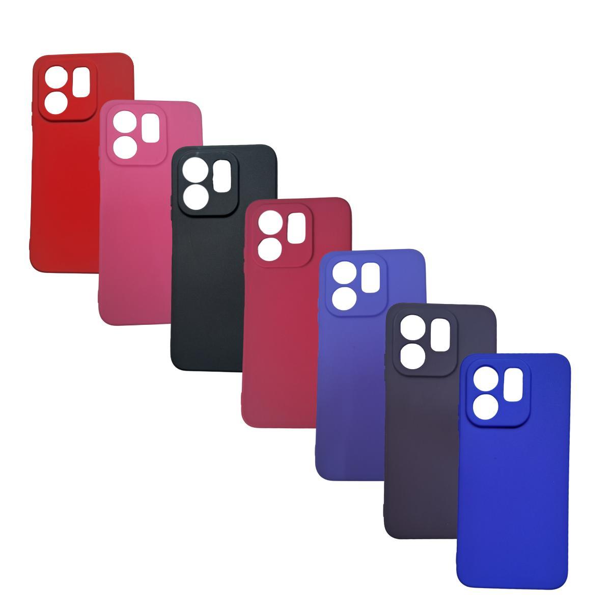 Miniatura Kit Capa Colorida + Capinha Transparente Infinix Hot 50I