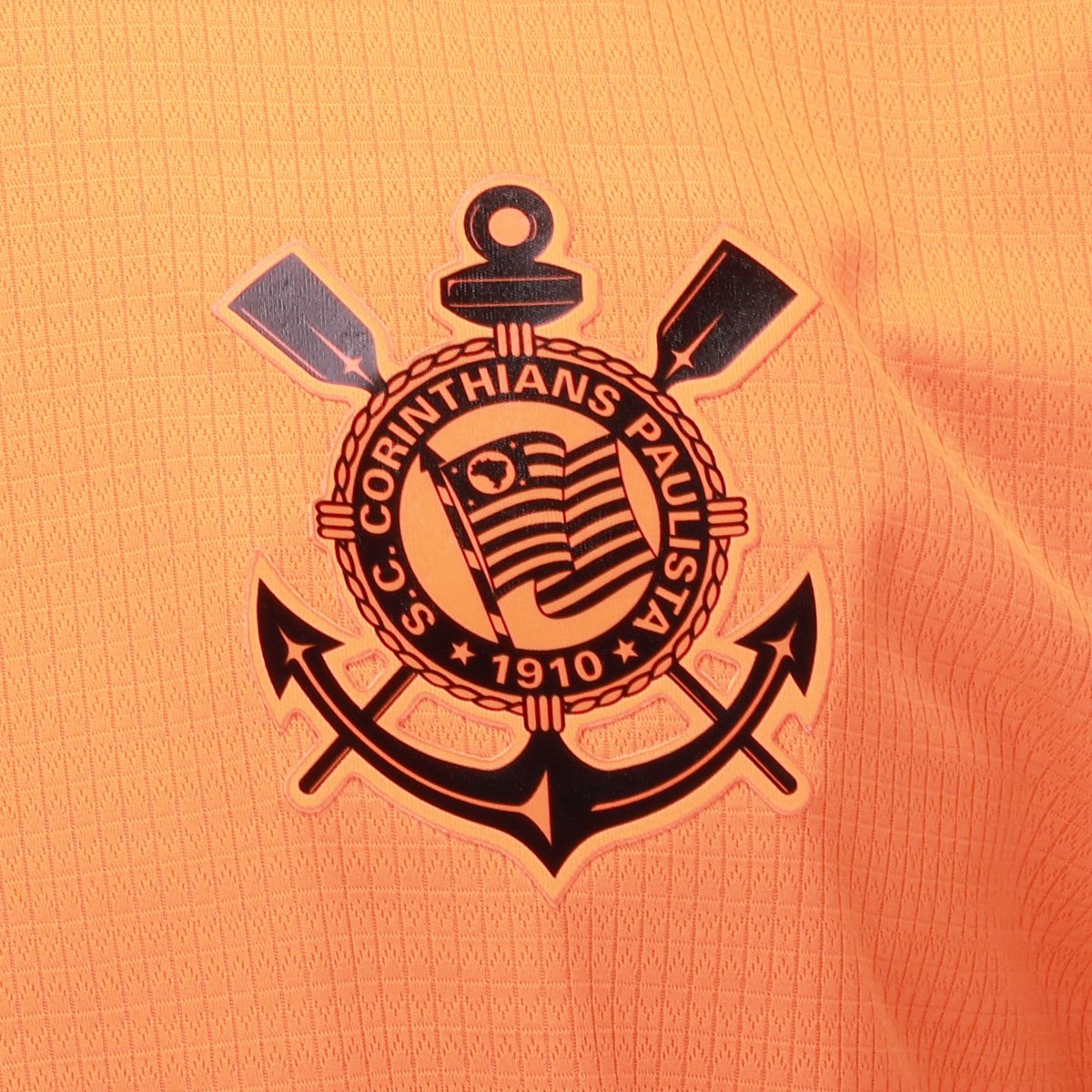 Miniatura Camisa Corinthians Friso Masculina Laranja - EGG