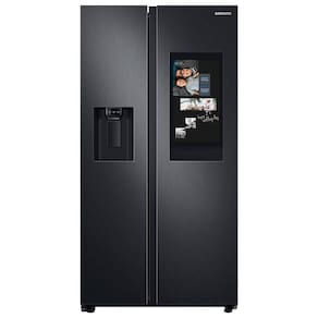 Miniatura Geladeira Samsung Side by Side RS58 608 Litros Family Hub Black Inox 110V