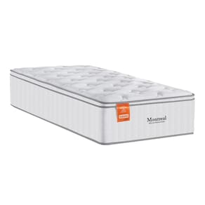 Miniatura Colchão de Solteiro Inducol Montreal com Europillow e Revestimento em Tecido Malha 28x88x138cm - Branco