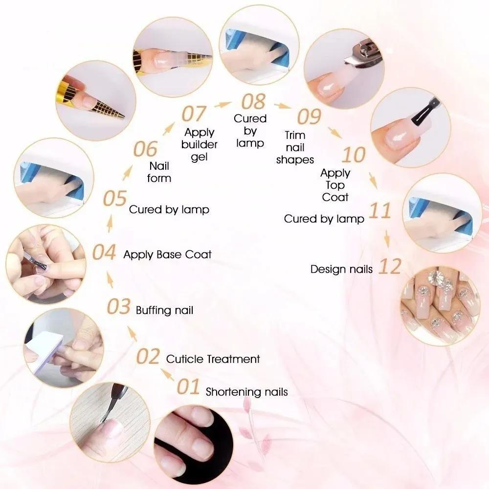 Gel Dez Acrigel Alongamento Unha 15Gr Led Uv Manicure Cores