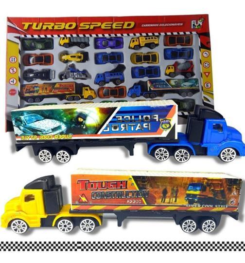 Kit 25 Carrinhos De Metal Carro De Brinquedo Miniaturas