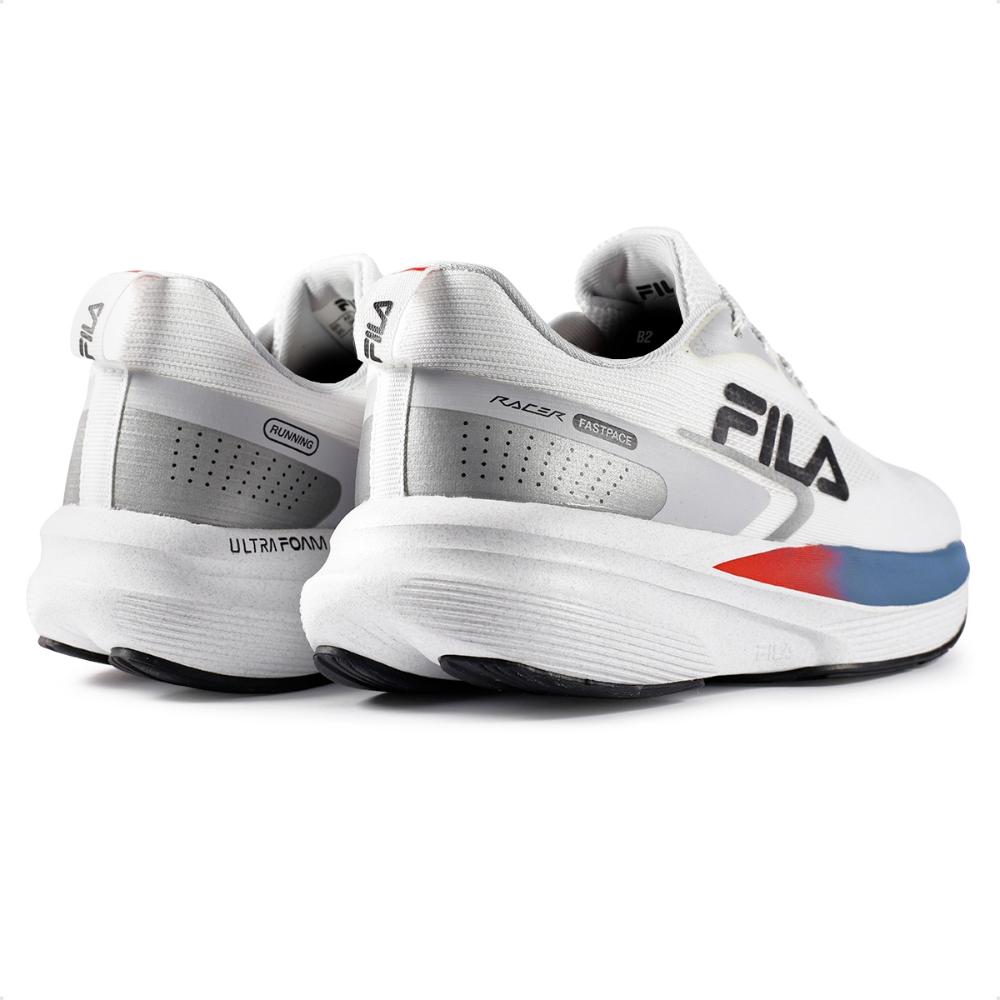 Miniatura Tênis Fila Racer Fastpace Masculino Branco / Prata - 38