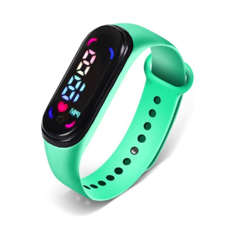 Miniatura Relógio Digital Esporte Bracelete Led Adulto Infantil Barato