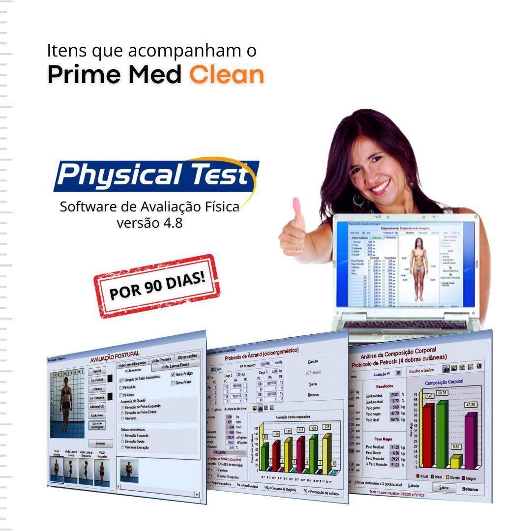 Miniatura Adipômetro Prime Med Clean - Antibacterial - Azul - Anvisa