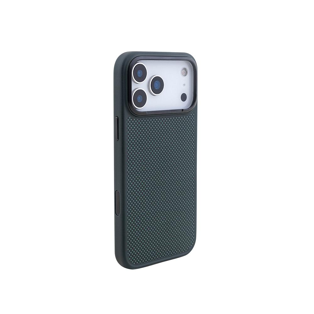 Capa iPhone 17 Pro Max Kevlar, Originais iPlace, Verde