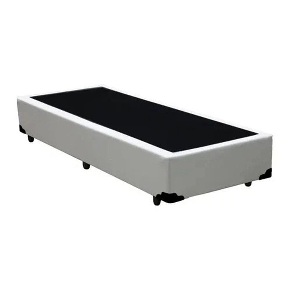 Miniatura Cama Box Solteiro Extremo Reforçado Sintético Xerife Móveis Branco 40x88x188