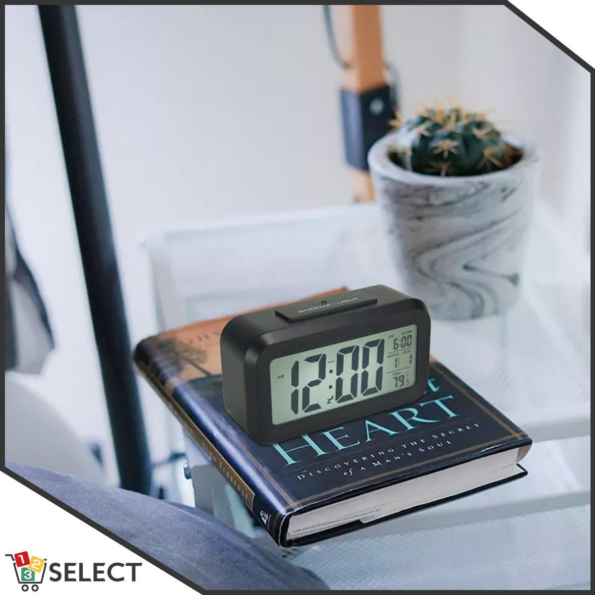 Relógio Despertador Digital Inteligente Sensor Led Mesa