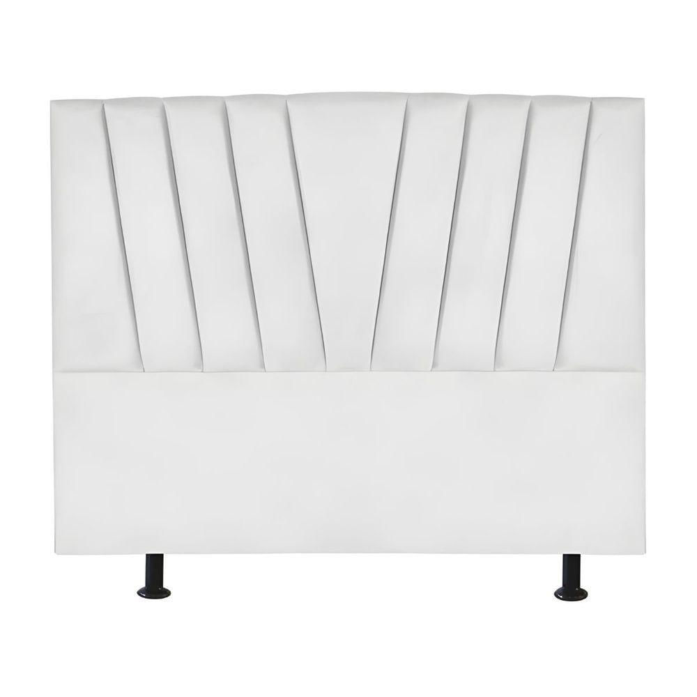 Miniatura Cabeceira Casal Queen Size Cama Estofada 160 Cm Antonella Corino Branco