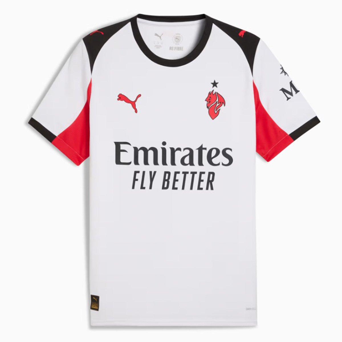 Miniatura Camisa Milan Away 25/26 s/n Torcedor Puma Masculina Branco - EGG