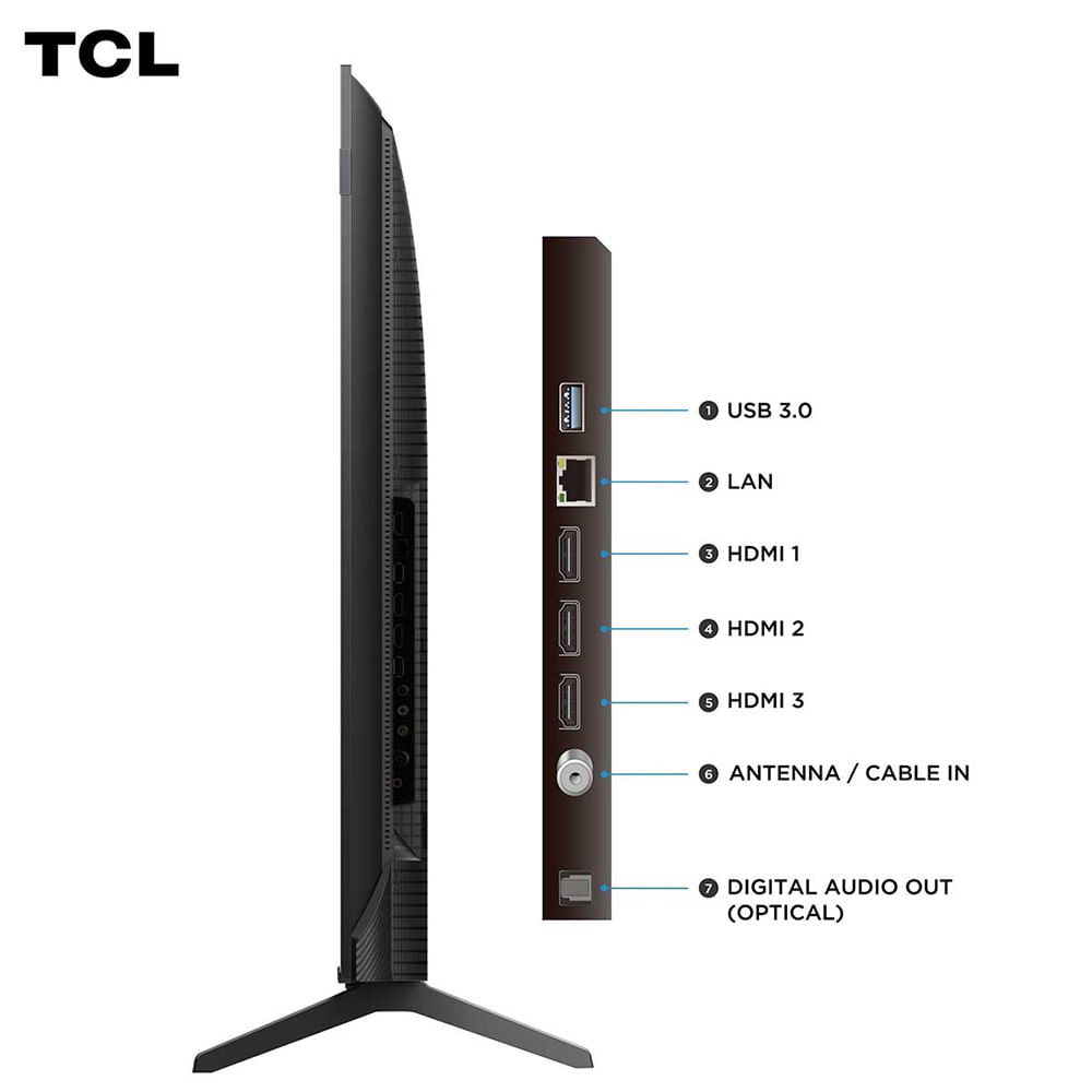 Miniatura Smart TV TCL 50 Polegadas 50P7K 4K UHD QLED Google TV Preto - Bivolt