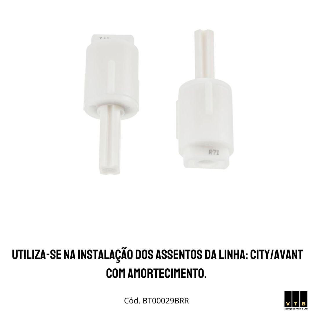 Miniatura Amortecedor Para Assento Softclose City/Avant Incolor