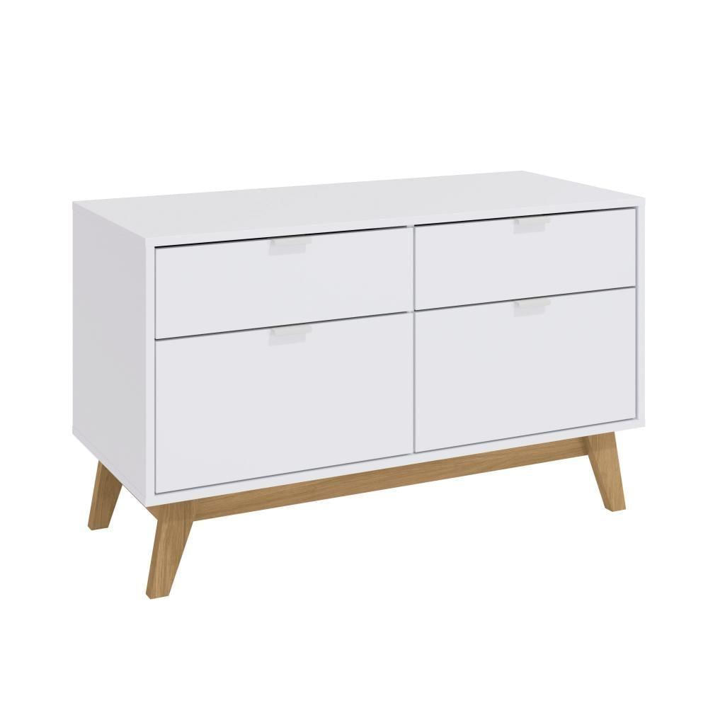 Miniatura Aparador Kappesberg 2 Portas 2 Gavetas Branco/Itapuã