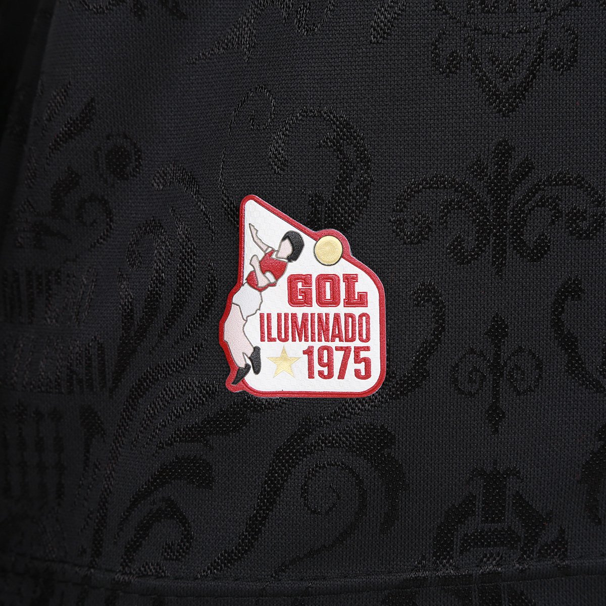 Miniatura Camisa Internacional 1975 Retrômania Masculina Preto - EGG