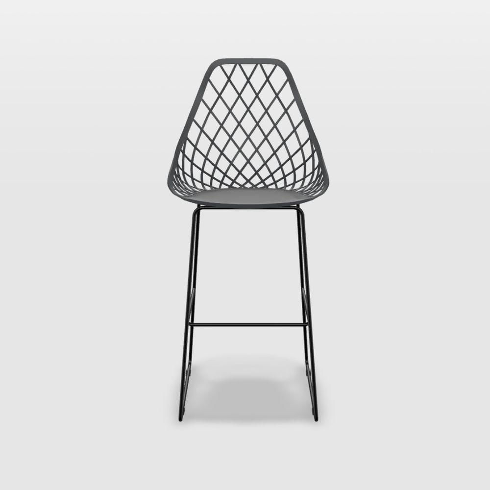 Miniatura Banqueta Kaila Pp Grafite Quad