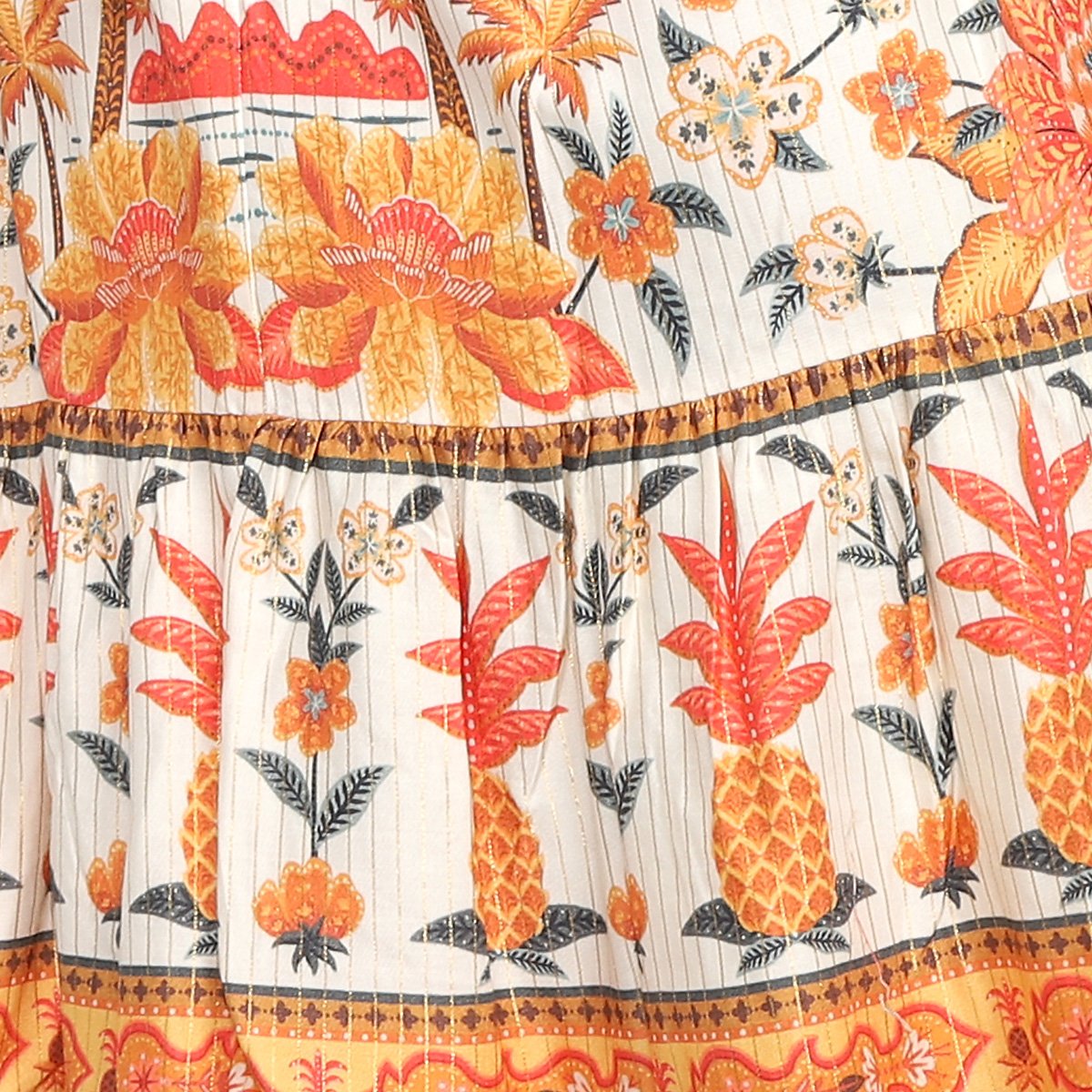 Vestido Curto Farm Samba Das Araras Feminino Estampado - G