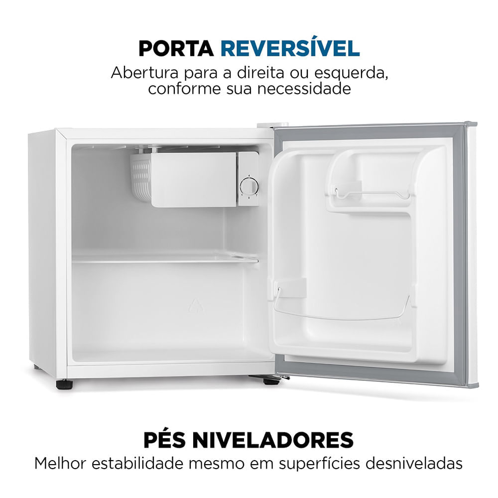 Frigobar Mondial 46L Porta Reversível Branco FGB-01-W50 110