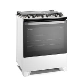Miniatura Fogão Electrolux 5 bocas Efficient FE5IB Mesa Inox PerfectCook VaporBake Bivolt Branco
