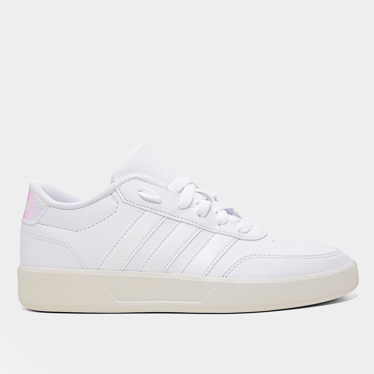 Miniatura Tênis Adidas Breaknet Feminino Branco+Azul Claro - 34