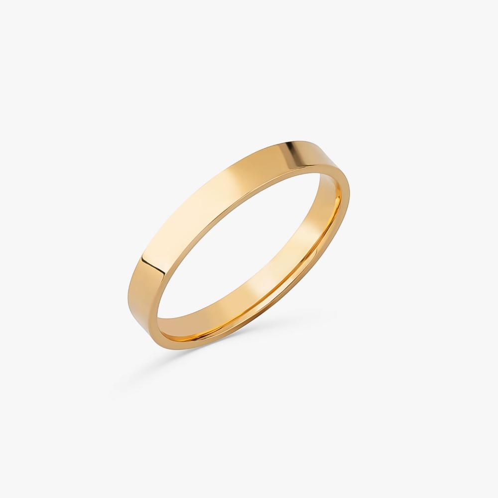 Miniatura Aliança Anatômica em Ouro Amarelo 18k - 3mm 17