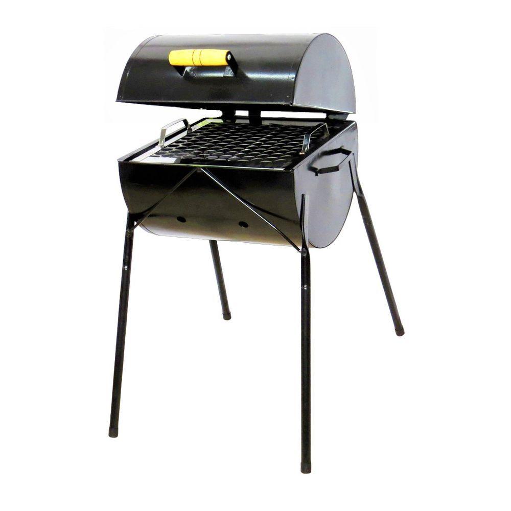 Miniatura Churrasqueira Master Grill Aço Carbono E Grelha 90x30x30cm