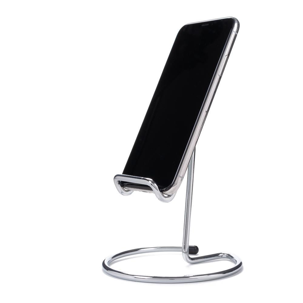 Miniatura Suporte Fixo Cromado Para Celular