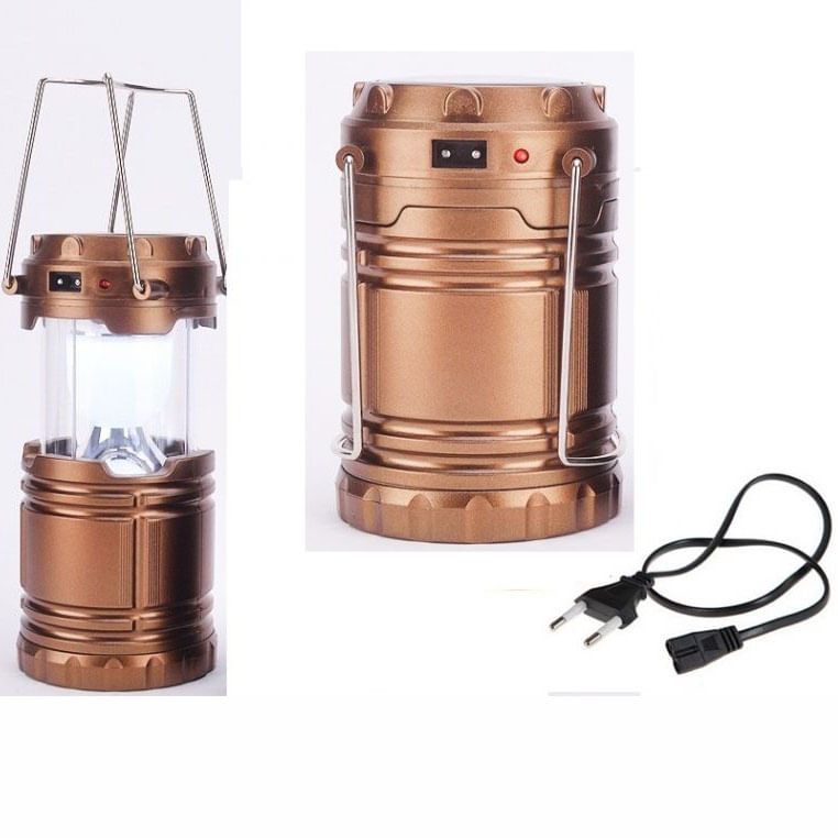 Miniatura Lampião Solar Led USB Lanterna Bateria Recarregável Retrátil