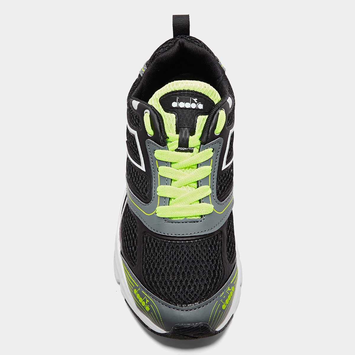 Miniatura Tênis Diadora Leggenda Preto+Limão - 39