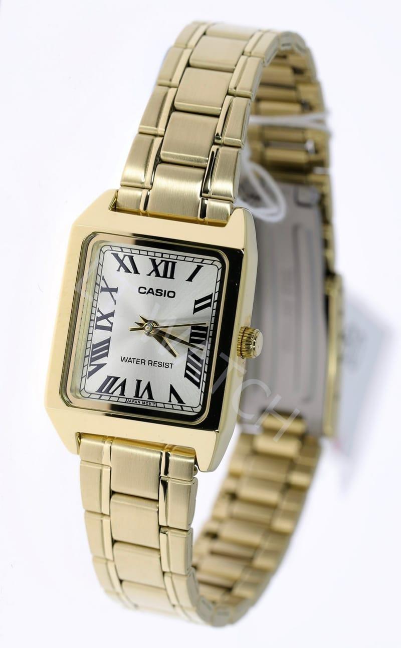 Miniatura Relógio Casio Feminino Analógico Dourado Ltp-V007G-9Budf-Sc